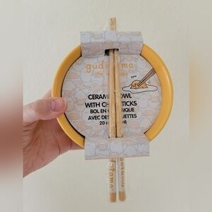 Gudetama Ramen Bowl with Chopsticks Set